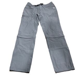Mountain Hardwear Gray Switchback Zip Off Venturing Hiking Pants Women’s 4/32